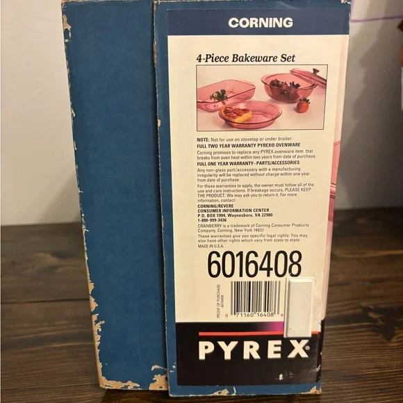 Pyrex Pink Glass Bakeware Set for Kitchen - Picture 2 of 5